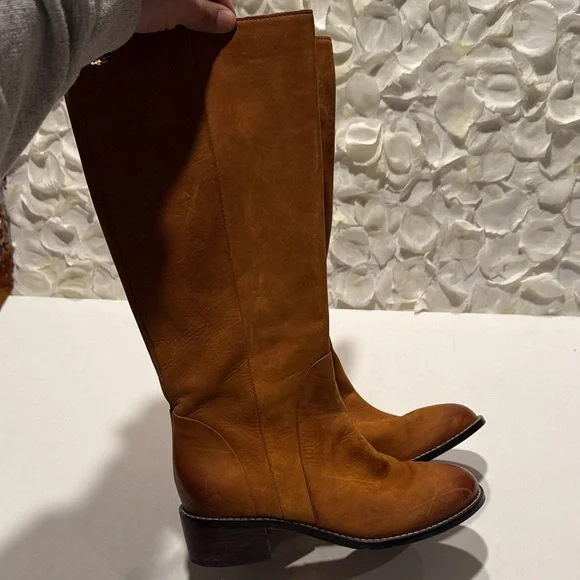 Cole Haan Tan Leather Heeled Boots - Picture 2 of 4